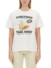 Moschino Print Short Sleeve T-shirt In White