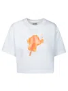 Moschino Playful Ice-cream Print Cropped T-shirt