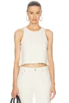 Moschino Tank Top In Ivory