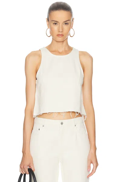Moschino Jeans Tank Top In Ivory