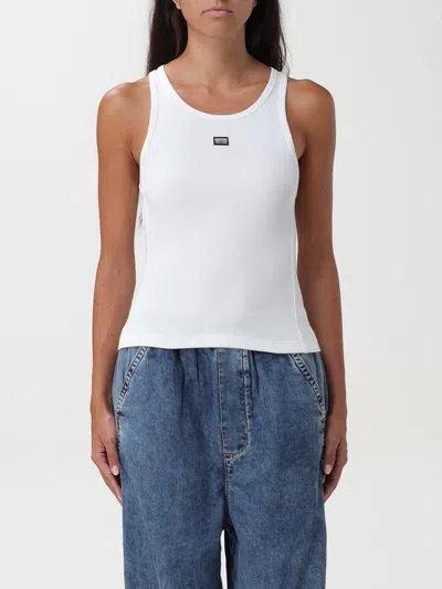 Moschino Jeans Top  Woman Color White In Weiss
