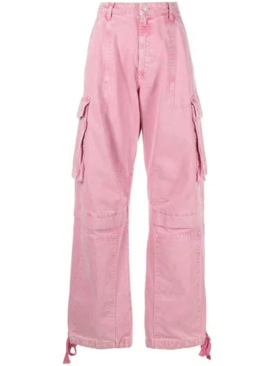 Moschino Jeans Trousers In Pink