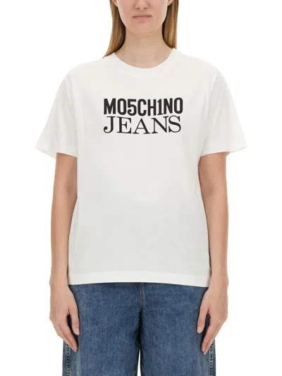 Moschino Jeans T-shirt With Logo In White