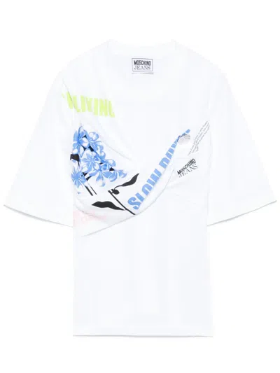 Moschino Twisted T-shirt In White
