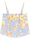 Moschino Umbrella-print Blouse In Blue