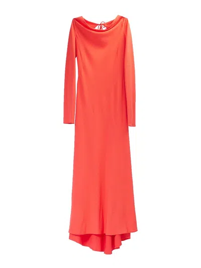 Moschino Vestido Largo - Rojo