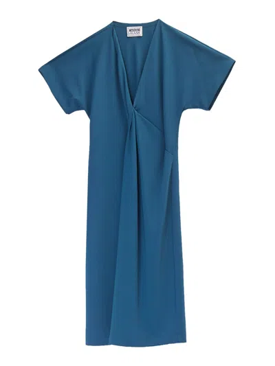 Moschino Jeans Vestido Midi - Dorado