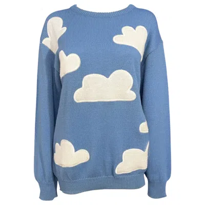 Pre-owned Moschino Jeans Vintage Cloud Knit Sweater In Purple