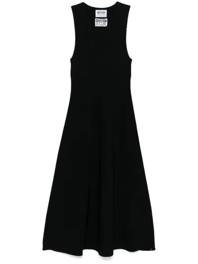Moschino Jeans Viscose Dress In Black