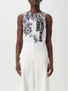 Moschino Waistcoat  Jeans Woman Color White In White