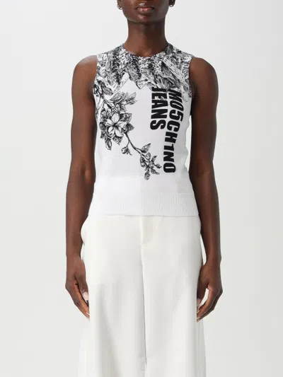 Moschino Waistcoat  Jeans Woman Color White