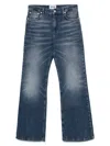 Moschino Denim Trousers With Belt Loops In Blue