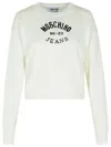 Moschino White Crewneck Sweater