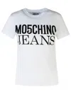Moschino Jeans White Cotton T-shirt In White