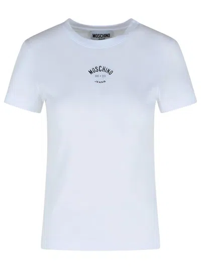 Moschino Jeans White Cotton T-shirt