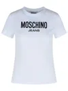 Moschino Crew Neck Cotton T-shirt In White