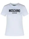 Moschino Crew Neck Cotton T-shirt In White