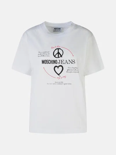 Moschino White Cotton T-shirt