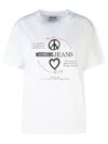 Moschino Peace & Love T-shirt In White