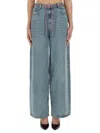 Moschino Jeans Wide Fit Jeans In Navy