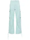 Moschino Wide-leg Cargo Trousers In Blue