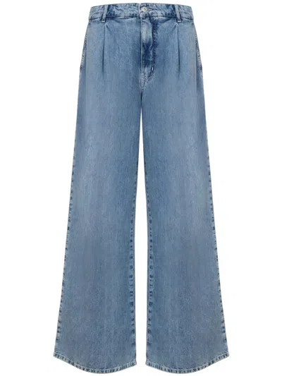 Moschino Wide-leg Jeans In Blue