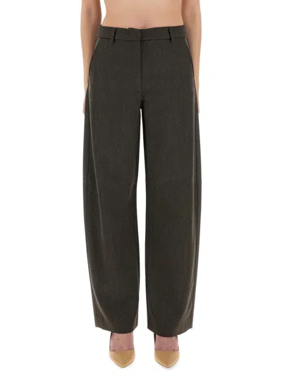 Moschino Jeans Wide Leg Pants In Gray