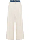 Moschino Wide-leg Trousers In Neutrals