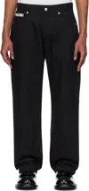 Moschino Jeans With Belt Loops In Black