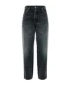 Moschino Jeans With Belt Loops In Black