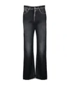 Moschino Straight Leg Trousers Featuring Five Pockets In Black