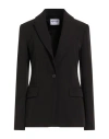 Moschino Jeans Woman Blazer Black Size 10 Polyester, Elastane