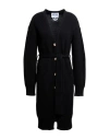 Moschino Jeans Woman Cardigan Black Size M Polyamide, Viscose, Wool, Cashmere