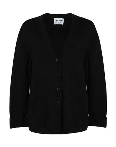 Moschino Jeans Woman Cardigan Black Size Xs Wool, Viscose, Polyamide, Cashmere