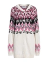 Moschino Jeans Woman Cardigan White Size L Polyamide, Viscose, Wool, Cashmere, Acrylic
