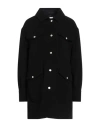 Moschino Jeans Woman Coat Black Size 6 Wool, Polyamide