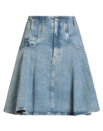 Moschino Jeans Woman Denim Skirt Blue Size 31 Cotton In Multi