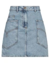 Moschino Jeans Woman Denim Skirt Blue Size M Cotton In Blue