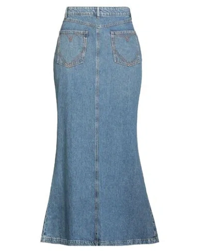 Moschino Jeans Woman Denim Skirt Blue Size Xl Cotton