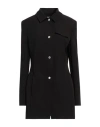 Moschino Jeans Woman Jacket Black Size 8 Polyester, Elastane