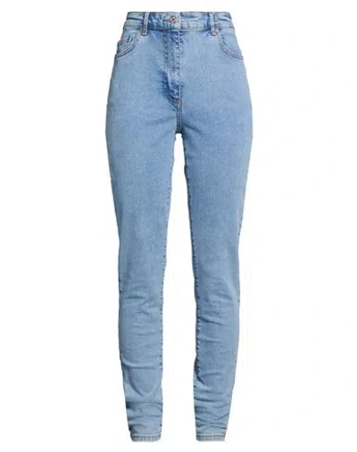 Moschino Jeans Woman Jeans Blue Size 25 Cotton, Elastane