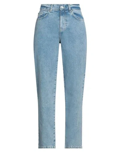 MOSCHINO JEANS MOSCHINO JEANS WOMAN JEANS BLUE SIZE 28 COTTON