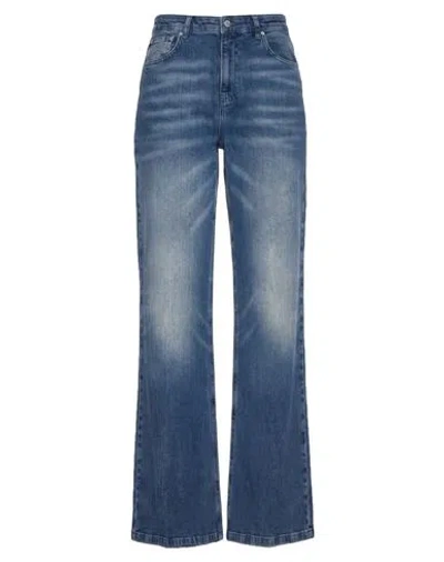 Moschino Jeans Woman Jeans Blue Size 29 Cotton, Elastane
