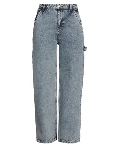 Moschino Jeans Woman Jeans Blue Size 31 Cotton In Navy