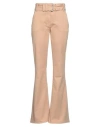 MOSCHINO JEANS MOSCHINO JEANS WOMAN JEANS SAND SIZE 8 COTTON, ELASTANE