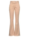 Moschino Jeans Woman Jeans Sand Size 4 Cotton, Elastane In Beige