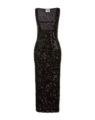 Moschino Jeans Woman Maxi Dress Black Size 8 Polyester, Elastane