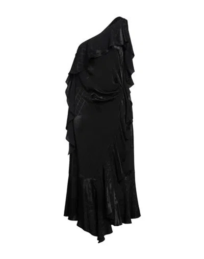 Moschino Jeans Woman Midi Dress Black Size 10 Viscose