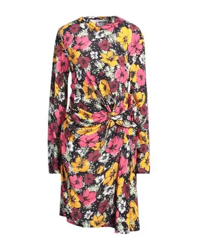 Moschino Jeans Woman Midi Dress Fuchsia Size 8 Viscose In Pink