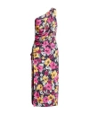 Moschino Jeans Woman Midi Dress Pink Size 8 Viscose In Multi